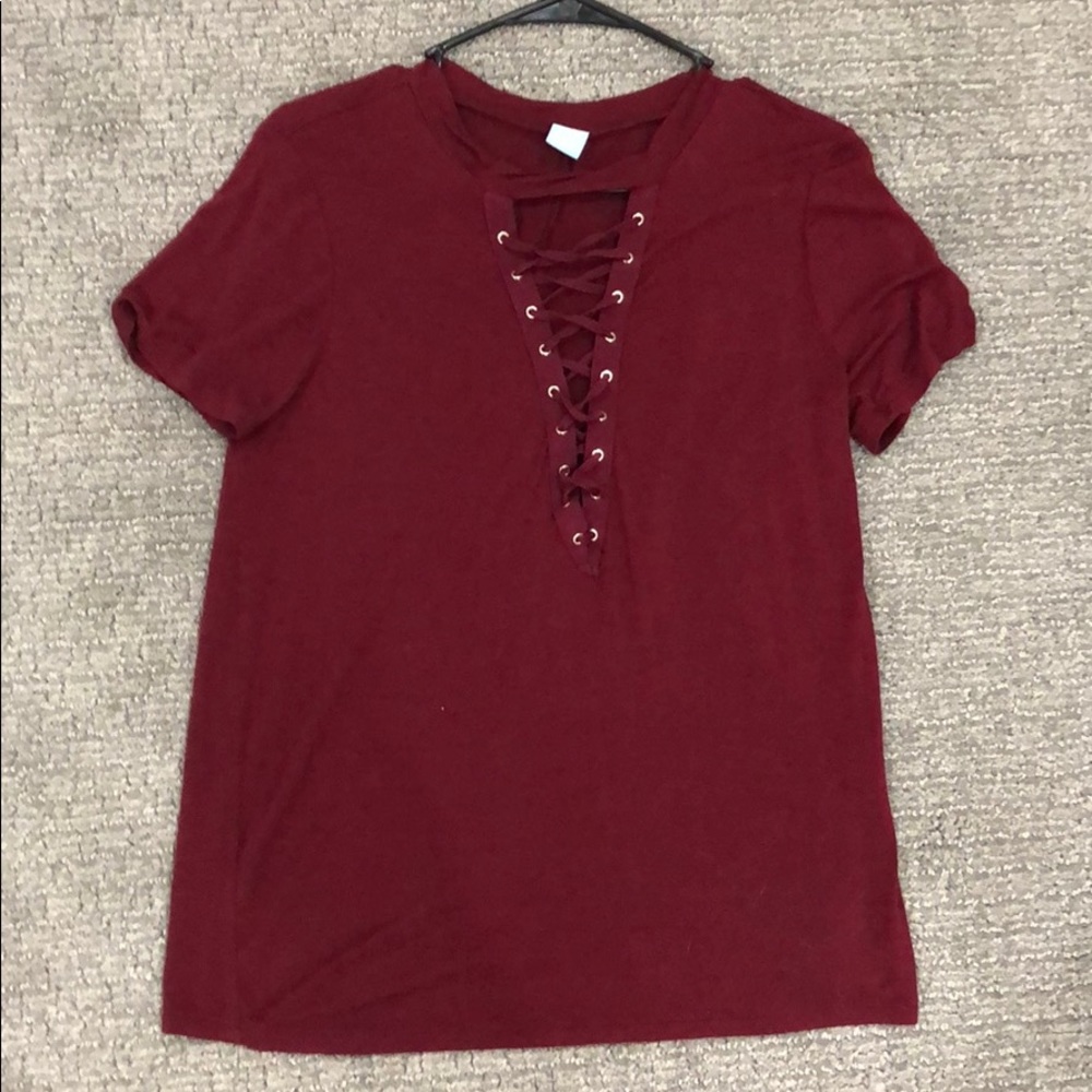 Lace up top